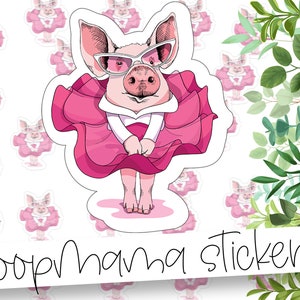 Happy Pig Stickers - Happy Mail Packaging Stickers - Large 2 Inch Branding Sticker For Small Shops - - 24 Sticker Sheet