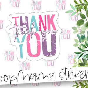 Thank You - Thank You Packaging stickers - 2 Inch Branding Stickers - Shop Small Stickers