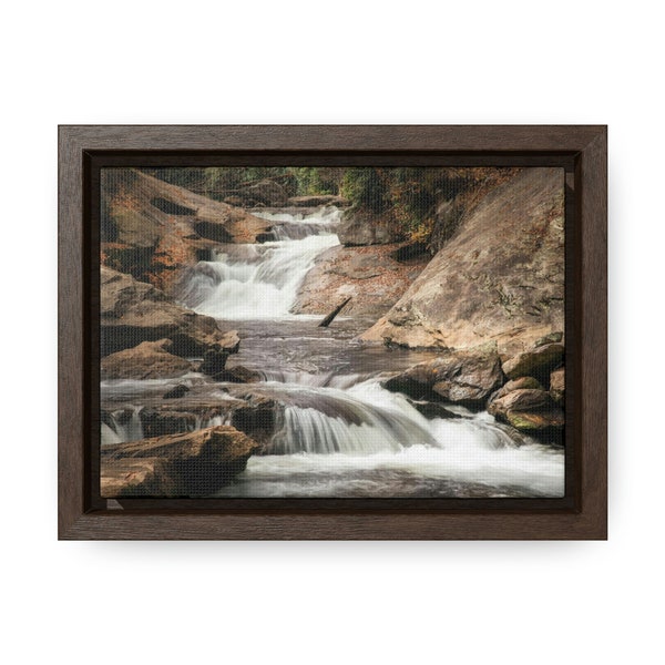 Quarry (AKA Bust Your Butt) Falls Framed Gallery Canvas Print