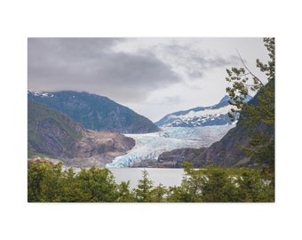Mendenhall Glacier in Juneau, Alaska (Canvas Gallery Wrap)