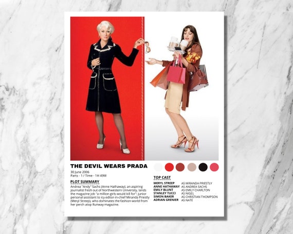 The Devil Wears Prada / the Devil Wears Prada Movie Poster / - Etsy Norway The Devil Wears Prada / the Devil Wears Prada Movie Poster / - Etsy Norway
