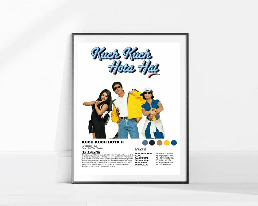 Kuch Kuch Hota Hai Poster / KKHH Bollywood Poster / Movie - Etsy