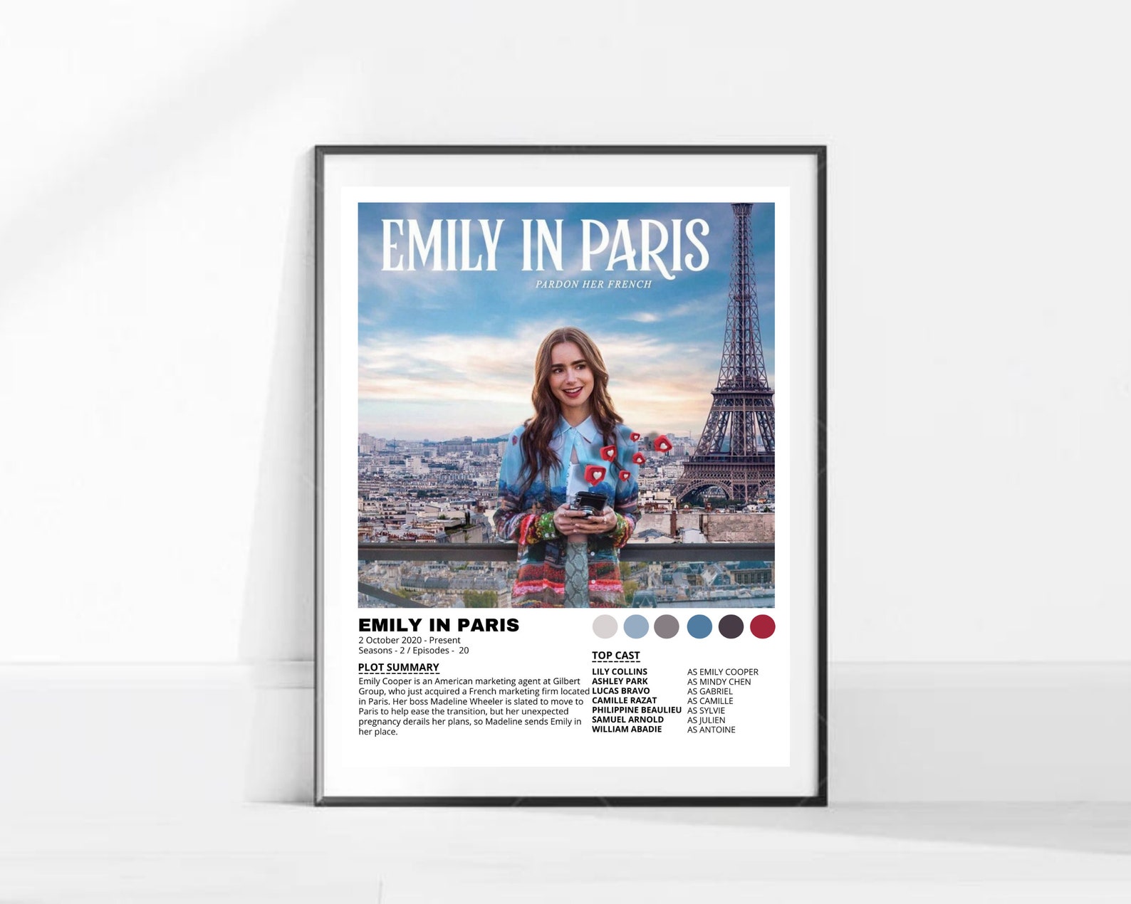 Emily in Paris Tv Show Poster /emily in Paris Sitcom Poster/ - Etsy UK