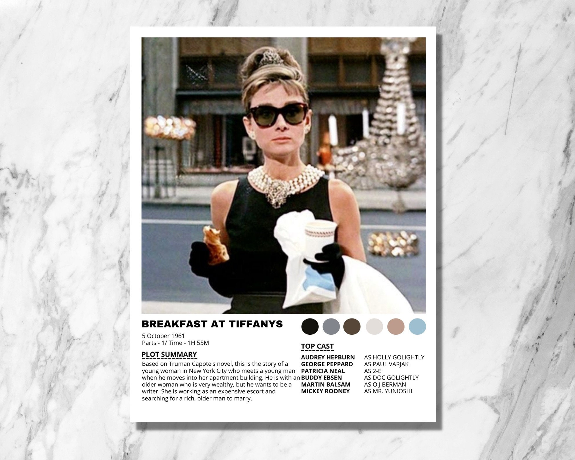 Breakfast At Tiffanys Poster Designed & Sold By Better Peace