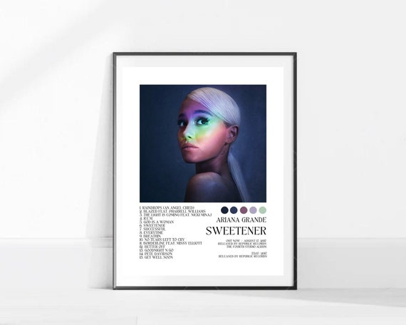 Poster di Ariana Grande / Ariana Grande / Poster di Sweetener / Poster di  copertina di album / Poster di copertina di album / Poster di tracklist /  Music Print - Etsy Italia