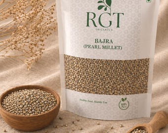 Bajra (Pearl Millet) Whole Grain | Gluten Free Millet | Ancient Grain | Natural Healthy Grain | Indian Millet | Clean Eating Ingredient