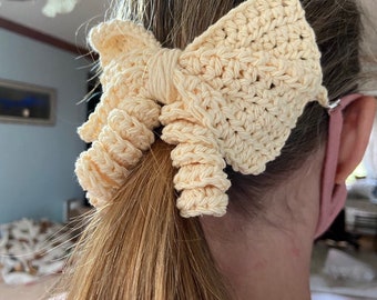 Crochet Bow Mask Ear Saver