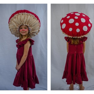 Girls dress Ruffle dress Mushroom costume Halloween Outfit Woodland Toadstool Fly agaric costume image 1