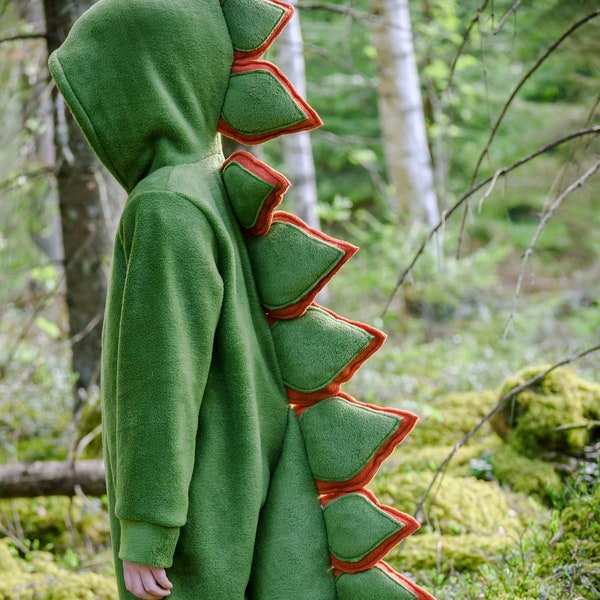 Traje de dinosaurio Stegosaurus Niños Niño Cosplay Fiesta de cumpleaños Mono Halloween Niños traje Idea de regalo Traje completo