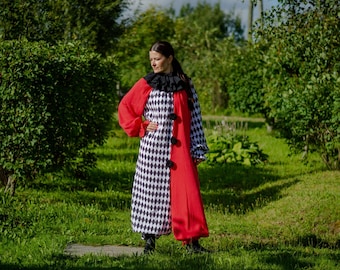 Black harlequin and Red clown suite