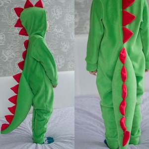 Green dinosaur costume for kids