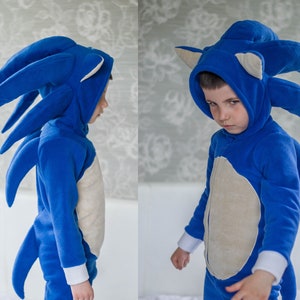 Disfraz de Halloween sonic, disfraz de cosplay de dibujos animados.