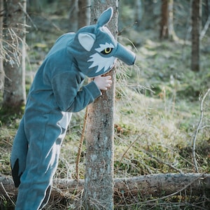 Déguisement loup loup gris tenue enfant combinaison Halloween enfants cosplay fête d'anniversaire idée cadeau Déguisement animal de la forêt image 8