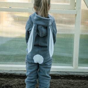 Konijnenkostuum, kinderoutfit, babykonijn, jumpsuit, Halloween, kindercosplay, verjaardagsfeestje, cadeau-idee, Konijn Dierenkostuum, Paasoutfit afbeelding 5