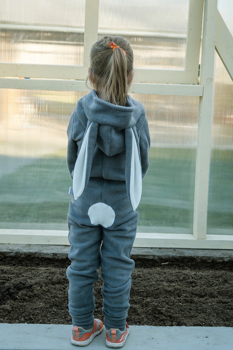 Konijnenkostuum, kinderoutfit, babykonijn, jumpsuit, Halloween, kindercosplay, verjaardagsfeestje, cadeau-idee, Konijn Dierenkostuum, Paasoutfit afbeelding 5