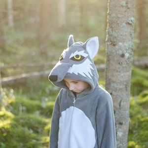 Déguisement loup loup gris tenue enfant combinaison Halloween enfants cosplay fête d'anniversaire idée cadeau Déguisement animal de la forêt image 2