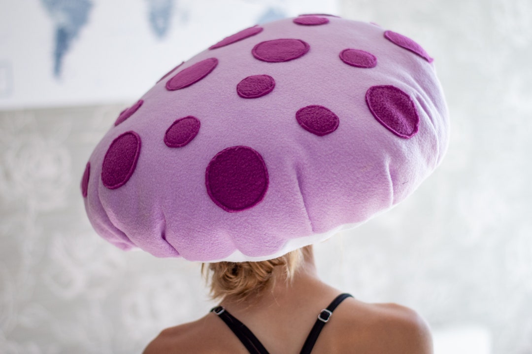 Lilac Mushroom Hat Fly Agaric Hat Toadstool Hat Kids Adults Halloween ...