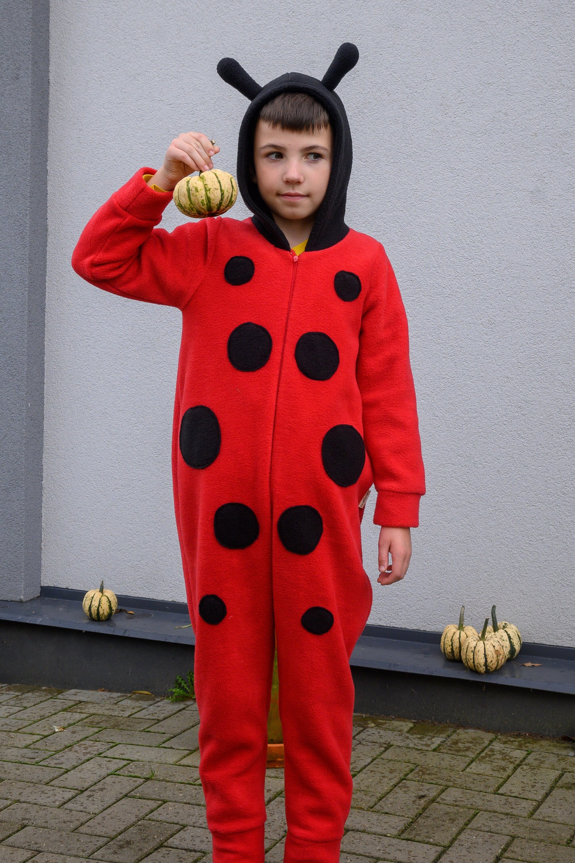 Kids Girl Ladybug Cosplay Costume Set Halloween Party Jumpsuit