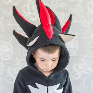 Black Hedgehog costume Kids Halloween Cosplay Jumpsuit Outfit Birthday party Gift idea Christmas School Unisex clothing