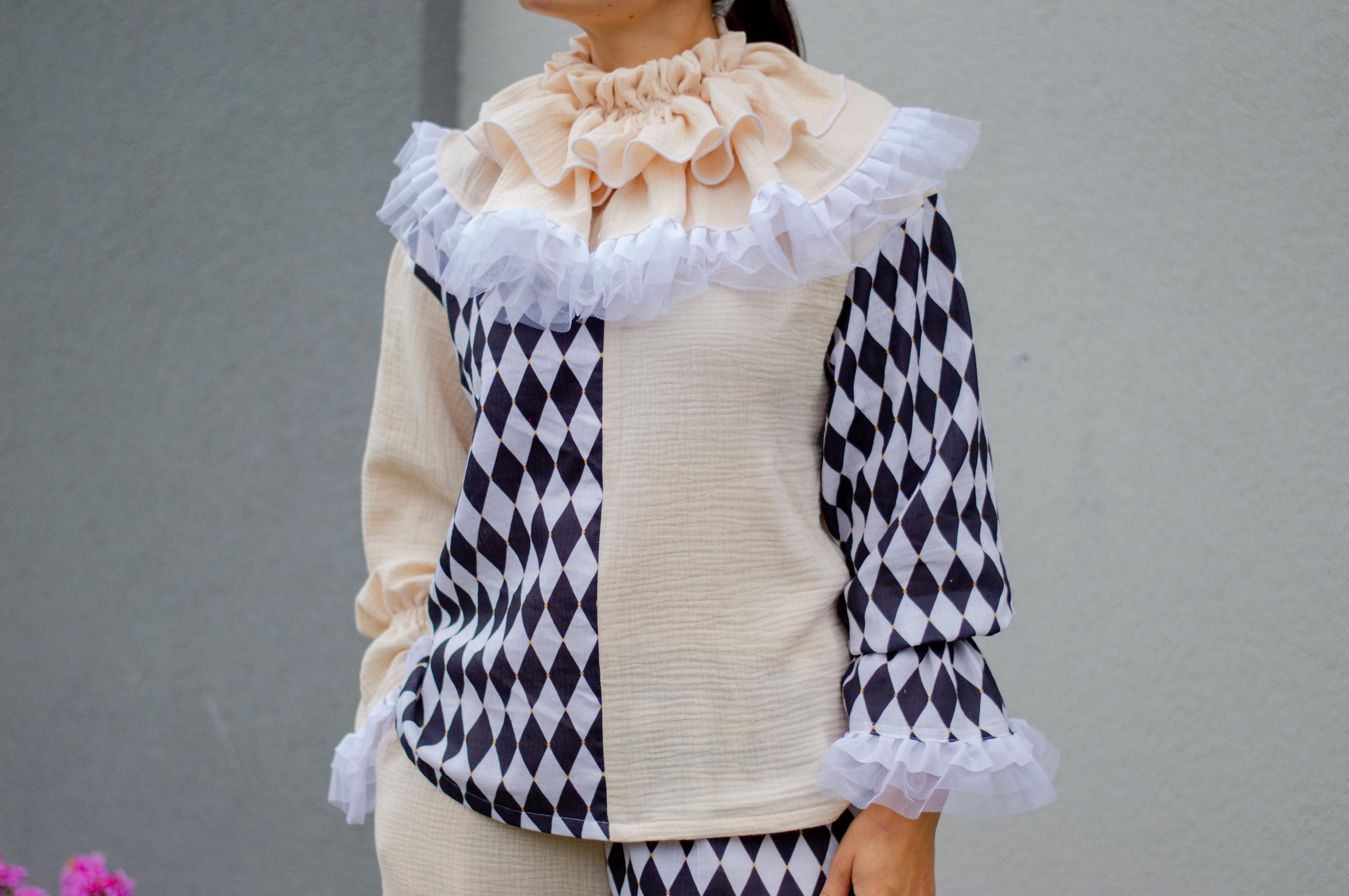 【新品未使用】ella selectshop pierrot blouse g33d4gTrf8D2Ov8WeWCl3Ms15uAXt5