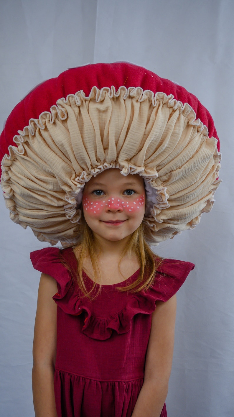 Girls dress Ruffle dress Mushroom costume Halloween Outfit Woodland Toadstool Fly agaric costume image 6