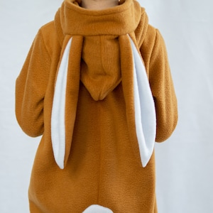 Konijnenkostuum, kinderoutfit, babykonijn, jumpsuit, Halloween, kindercosplay, verjaardagsfeestje, cadeau-idee, Konijn Dierenkostuum, Paasoutfit afbeelding 4