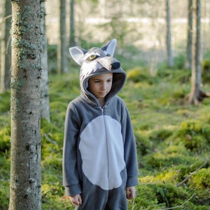 Déguisement loup loup gris tenue enfant combinaison Halloween enfants cosplay fête d'anniversaire idée cadeau Déguisement animal de la forêt image 6