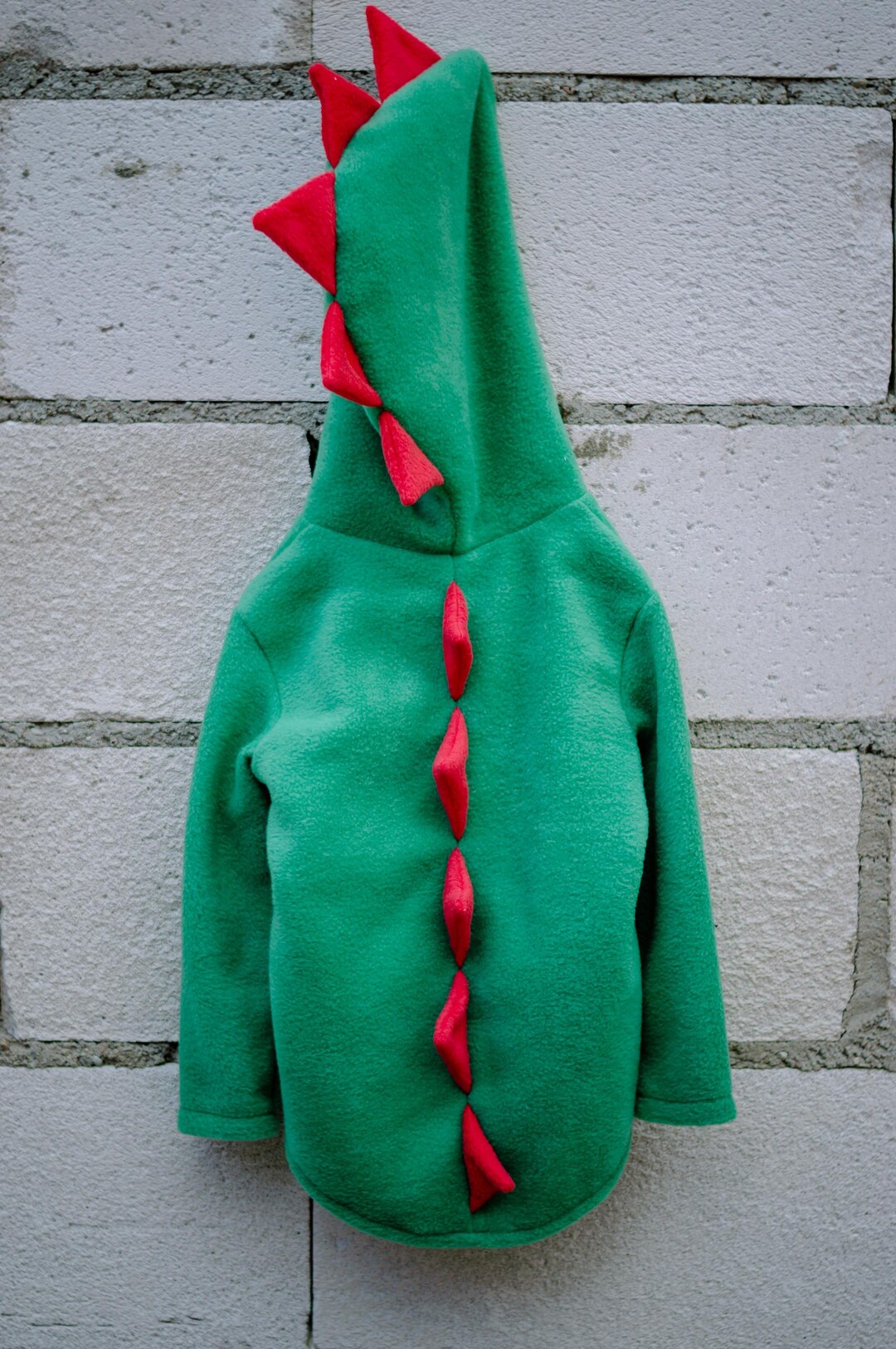 green dinosaur hoodie dress Fleece Hoodie, Kids Costume (size 98cm) Holiday flower girl dresses