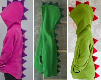 Dinosaur hoodie Kids jacket Dinosaur costume Birthday party Kids outfit Halloween Carnival Children Gift idea Kids clothing Adventure