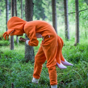 Fox costume, kids outfit, fox jumpsuit, Halloween, kids cosplay, birthday part, gift idea, woodland, forest animal costume