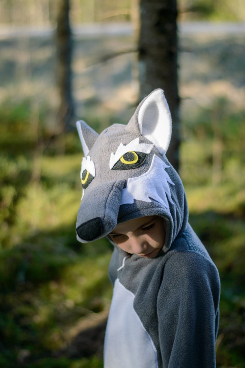 Déguisement loup loup gris tenue enfant combinaison Halloween enfants cosplay fête d'anniversaire idée cadeau Déguisement animal de la forêt image 7