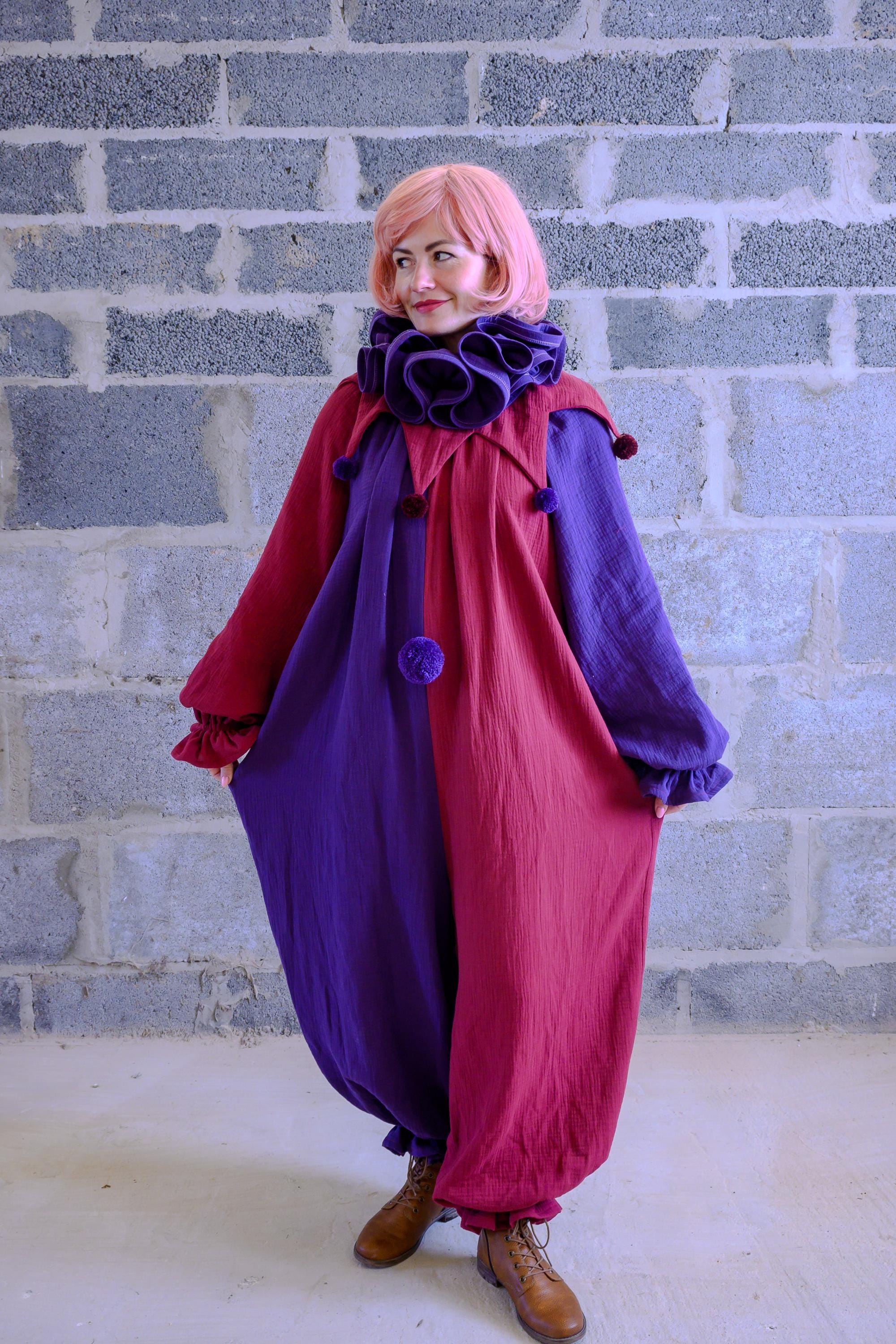 READY TO SHIP Size M Clown Costume Adult Unisex Suite Vintage