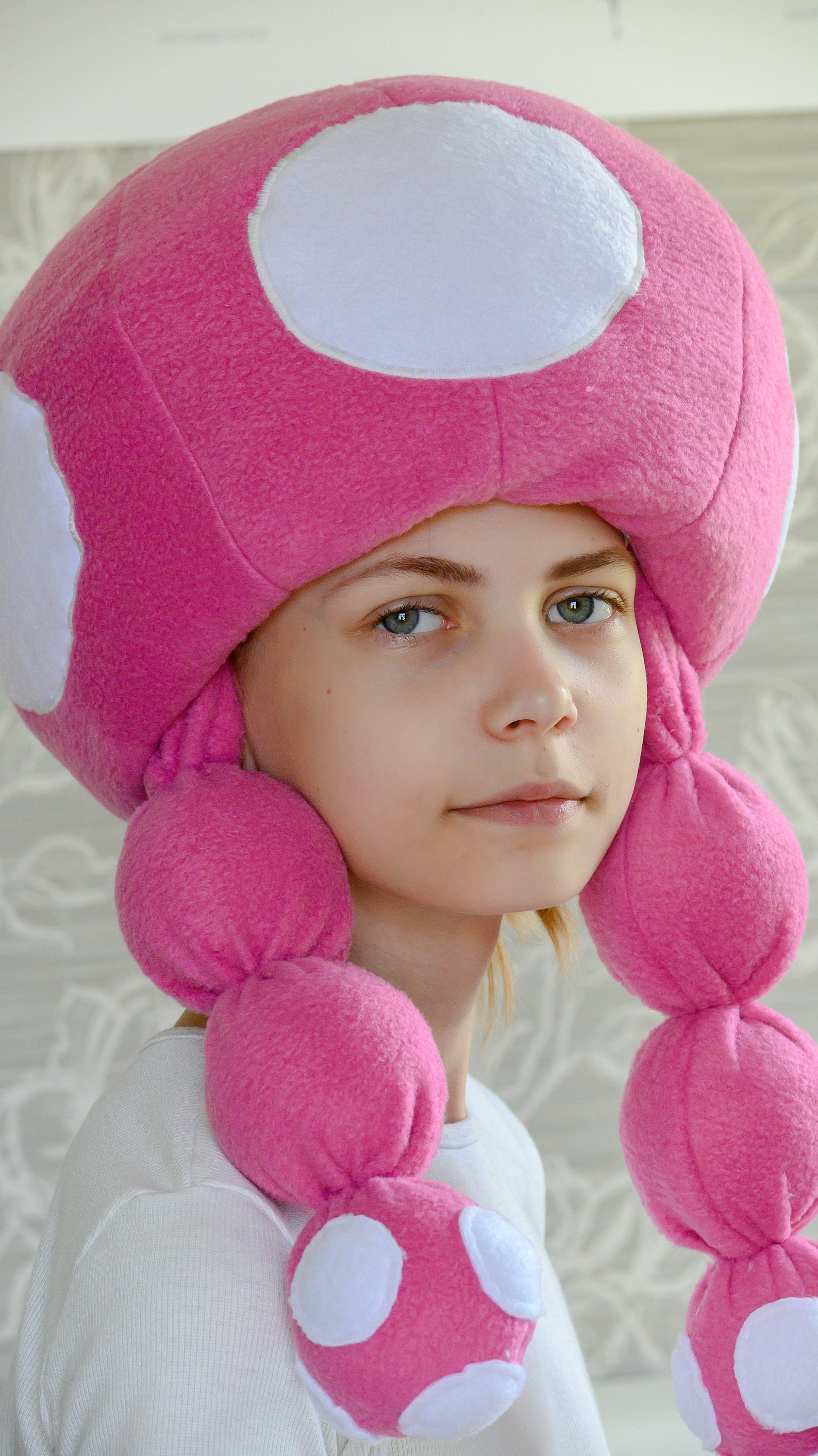 Plüsch Pilzhut Blau - Lustige Kostüm Mütze Für Karneval & Cosplay