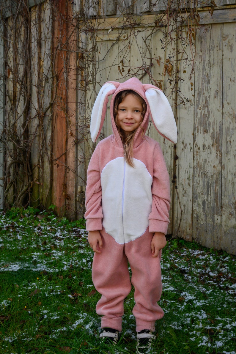 Konijnenkostuum, kinderoutfit, babykonijn, jumpsuit, Halloween, kindercosplay, verjaardagsfeestje, cadeau-idee, Konijn Dierenkostuum, Paasoutfit afbeelding 3