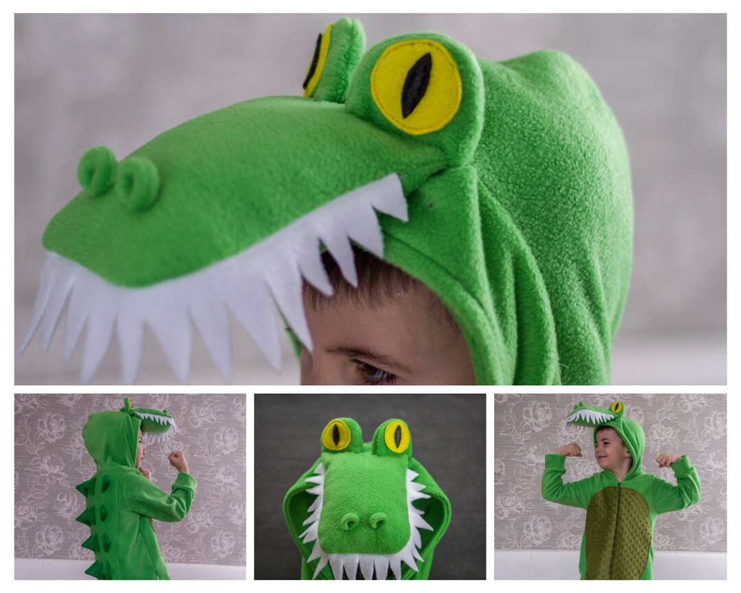 Crocodile Costume Kids Alligator Costume Jumpsuit Kids Outfit Jungle