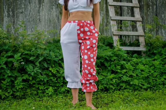 READY TO SHIP Size M Clown Pants Circus Outfit Cottagecore 