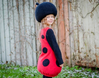 SOFORT LIEFERBAR Marienkäfer Kostüm Bug Insekt Kinder Outfit Baby Kleinkind Halloween Kinder Cosplay Geburtstagsparty Geschenkidee