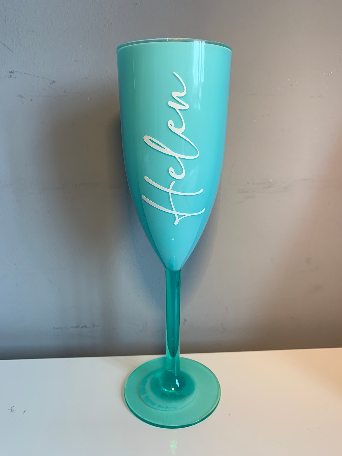 Flûte à champagne en plastique réutilisable personnalisée Etsy