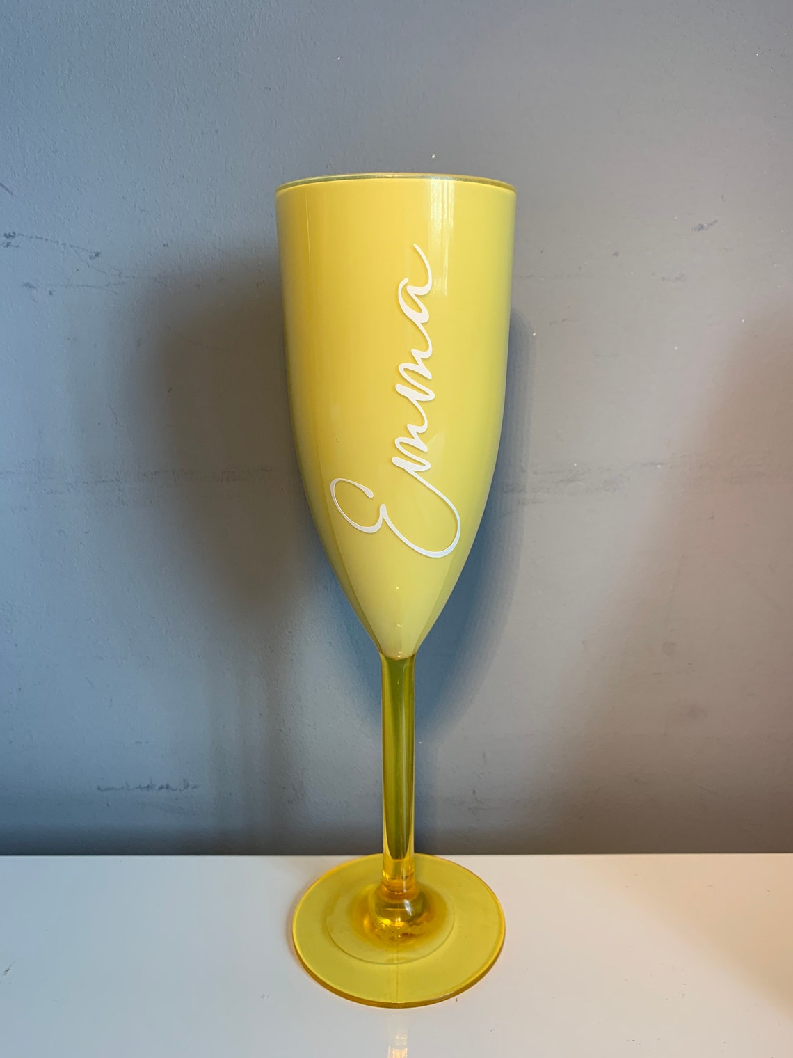 Flûte à champagne en plastique réutilisable personnalisée Etsy