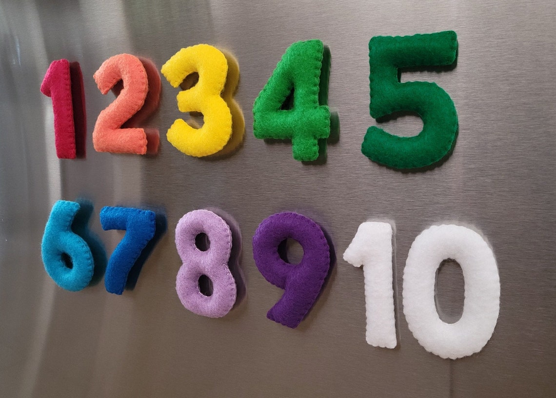 Felt Numbers 110, Felt Numbers, Numbers, Rainbow