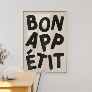 Bon Appétit - Wall Art Print - Kitchen - Dining Room - Home Bar Art Print