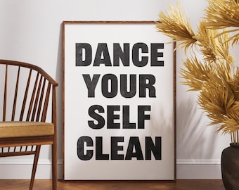 LCD サウンドシステム アートプリント - Dance Yourself Clean 歌詞ポスター -