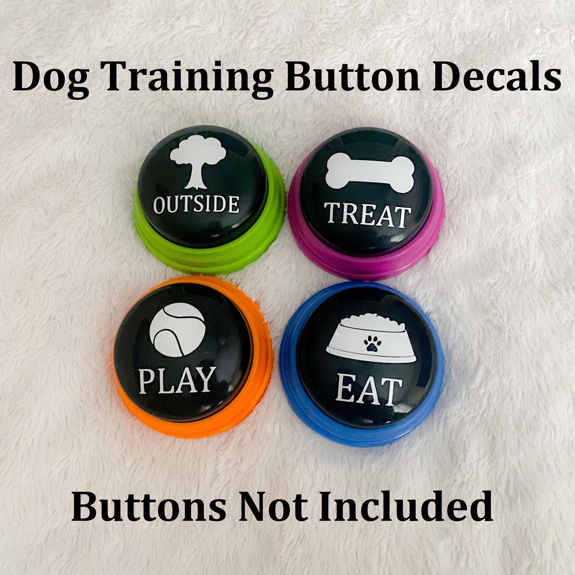 Dog Training Button Decals Decals for Recordable Buttons Etsy
