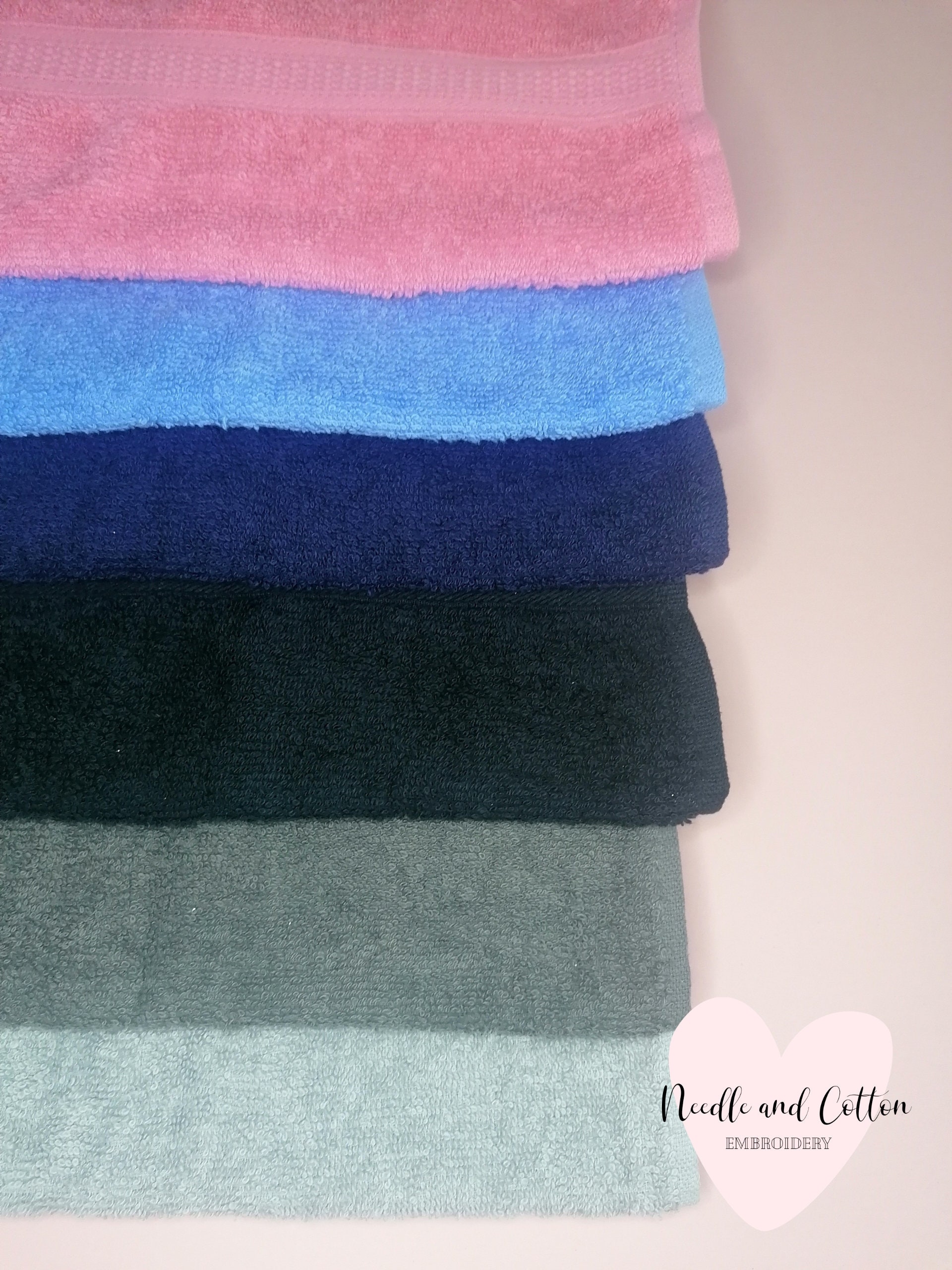 Personalised Embroidered Face Towel Face Cloth Customised Etsy