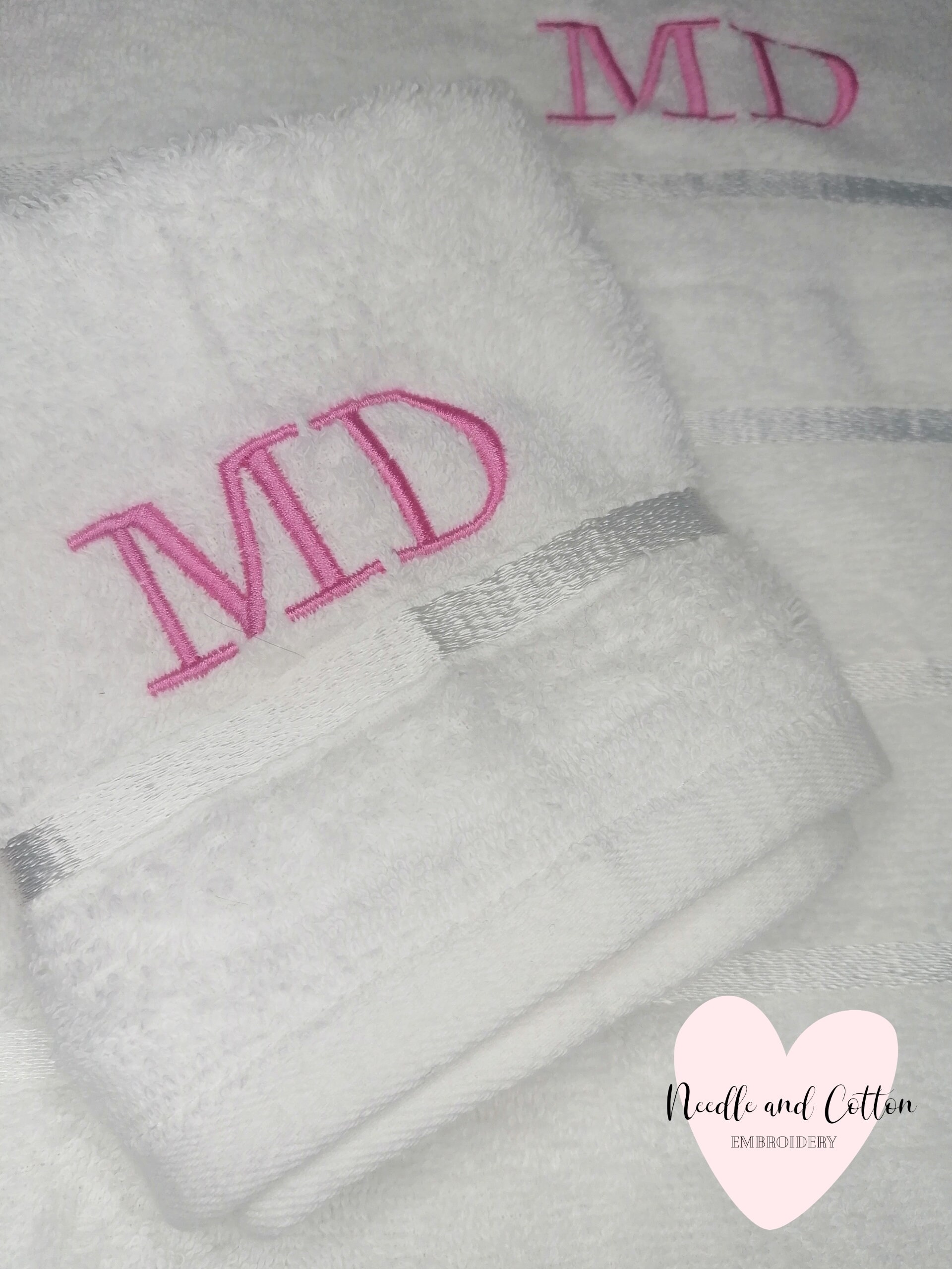 Personalised Embroidered Face Towel Face Cloth Customised Etsy