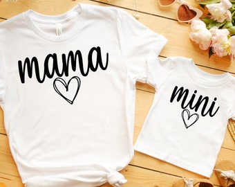 Matching Mama and Mini Shirt, Mama Mini Tees, Matching Mothers Day Shirt, Matching Family Shirt, Matching Mommy and Me Shirt, Gifts for Moms