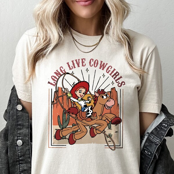 Vintage Disney Toy Story Jessie Shirt Long Live Cowgirls Shirt, Toy Story Jessie and Bullseye Shirt, Disney Family Shirt, Disney Vacation