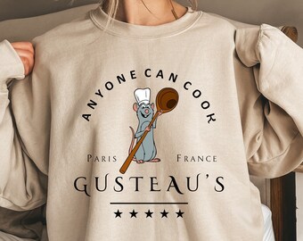Ratatouille Shirt, Ratatouille Sweatshirt, Anyone Can Cook Sweatshirt, Disney Remy Shirt, Mouse Chef Shirt, Epcot Shirt, Disneyworld Shirt