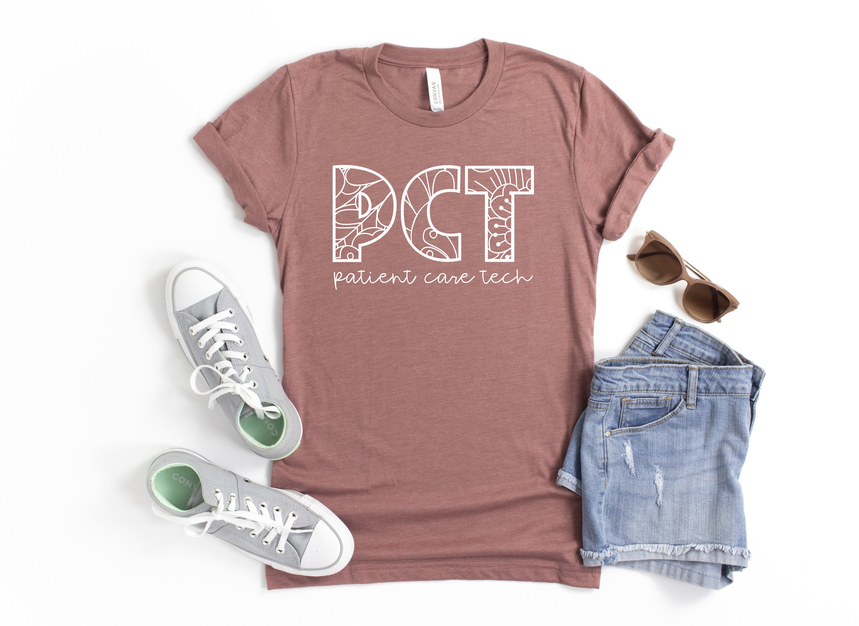 PCT TShirt Patient Care Tech Shirt Patient Care Technician Etsy