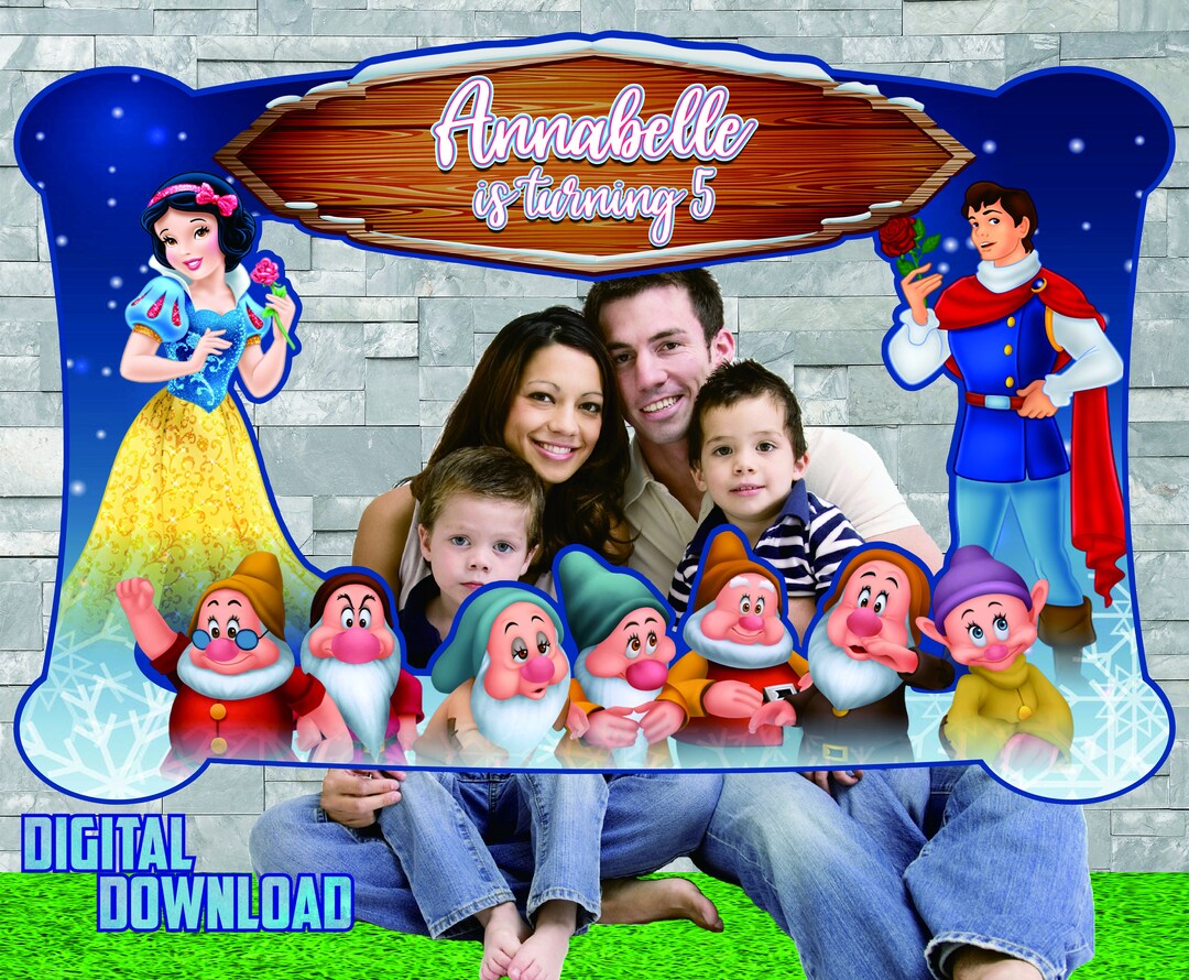 Snow White Photo Booth, Snow White Birthday Party, Snow White Printable